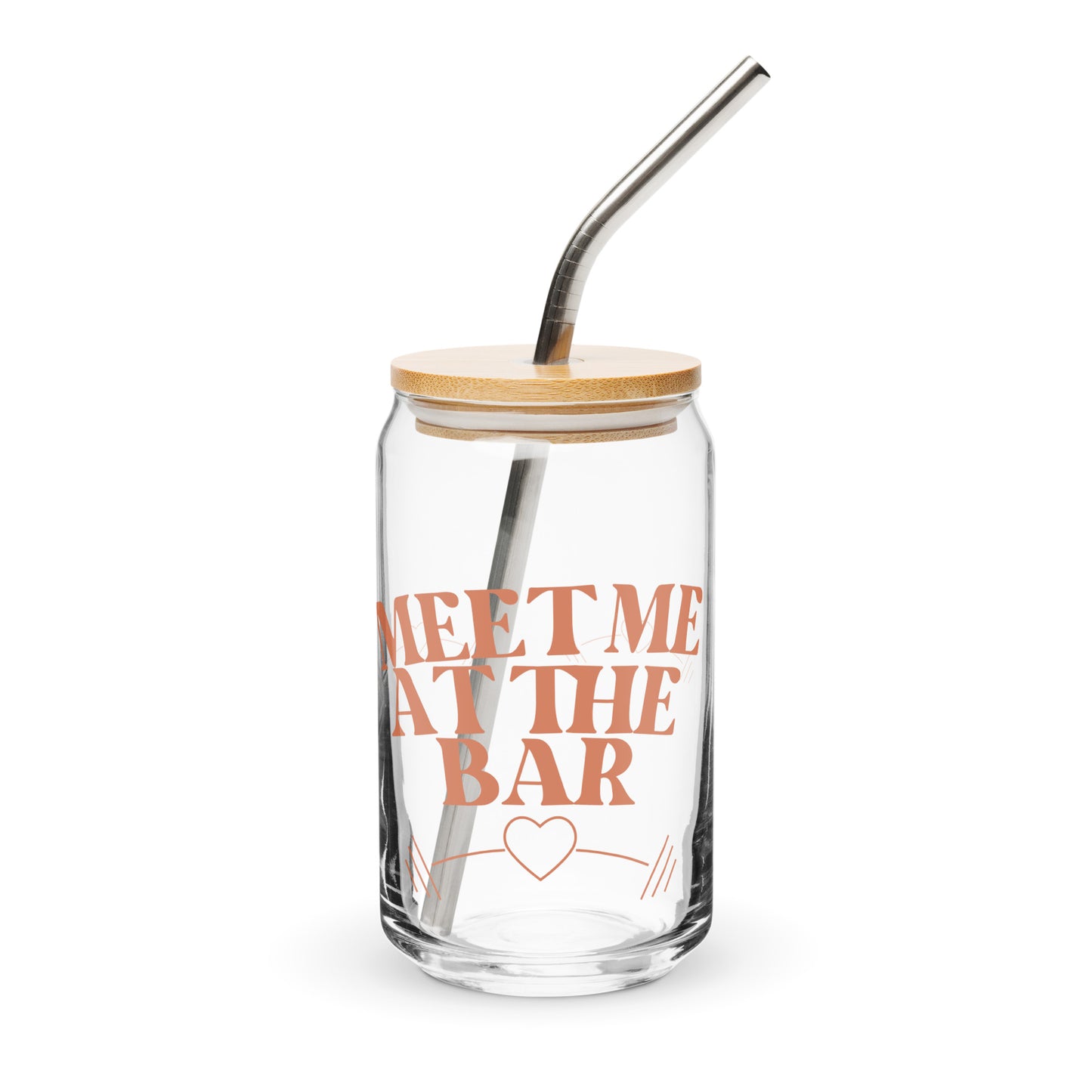 Meet Me at the Bar Can-Shaped Glass – For Strong Women Who Lift
