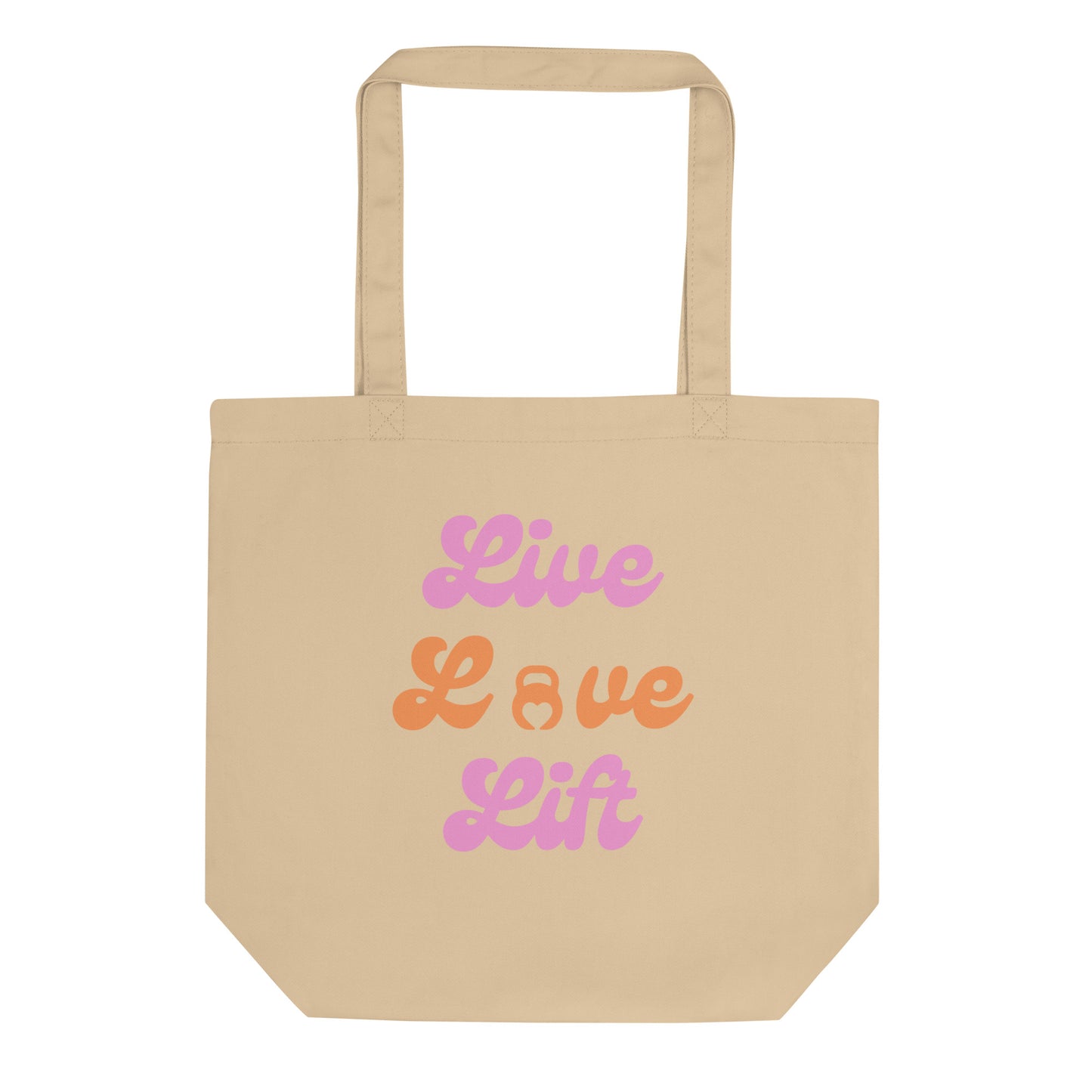Live Love Lift Eco Tote Bag – Stylish & Sustainable Gym Bag for Fitness Enthusiasts