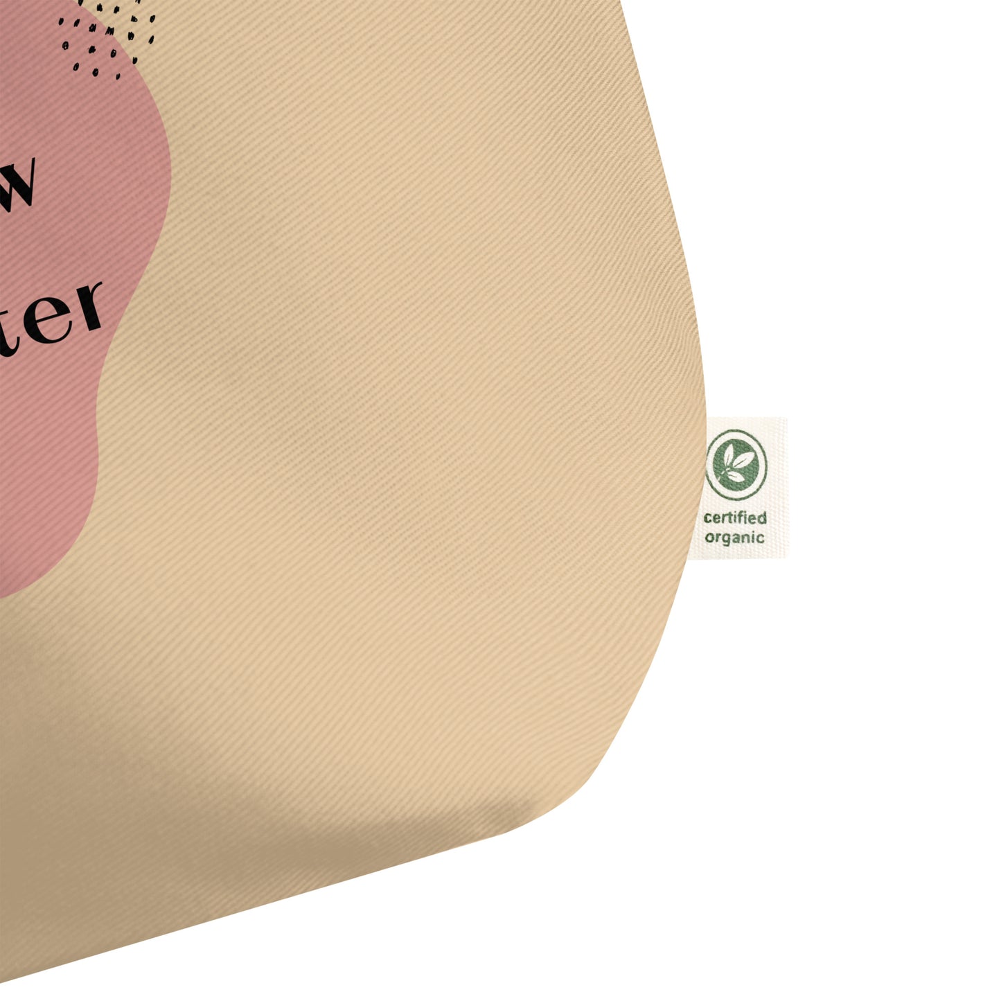Zen Now, Wine Later Large organic tote bag - Trendy & Fun