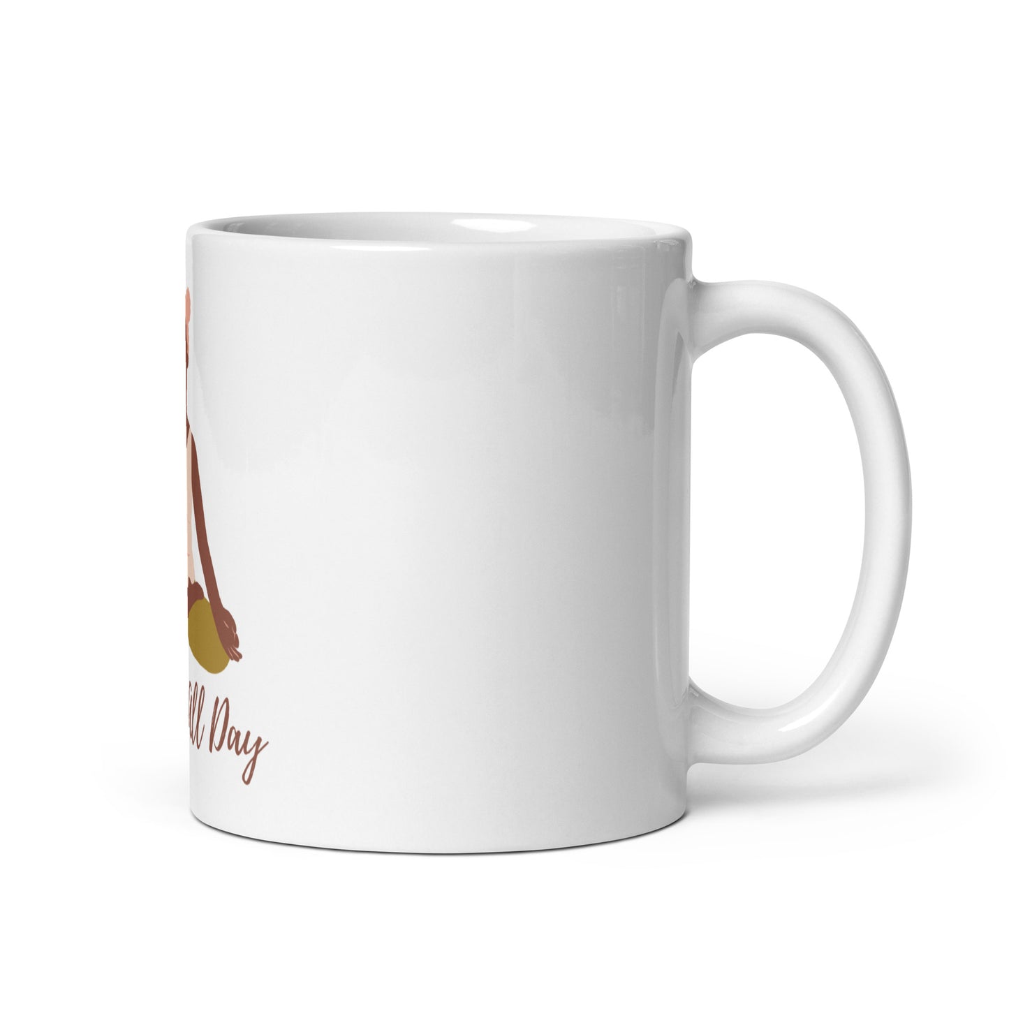 Namaste All Day - White glossy mug