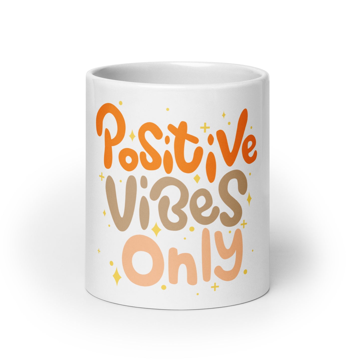 Positive Vibes Only - White glossy mug