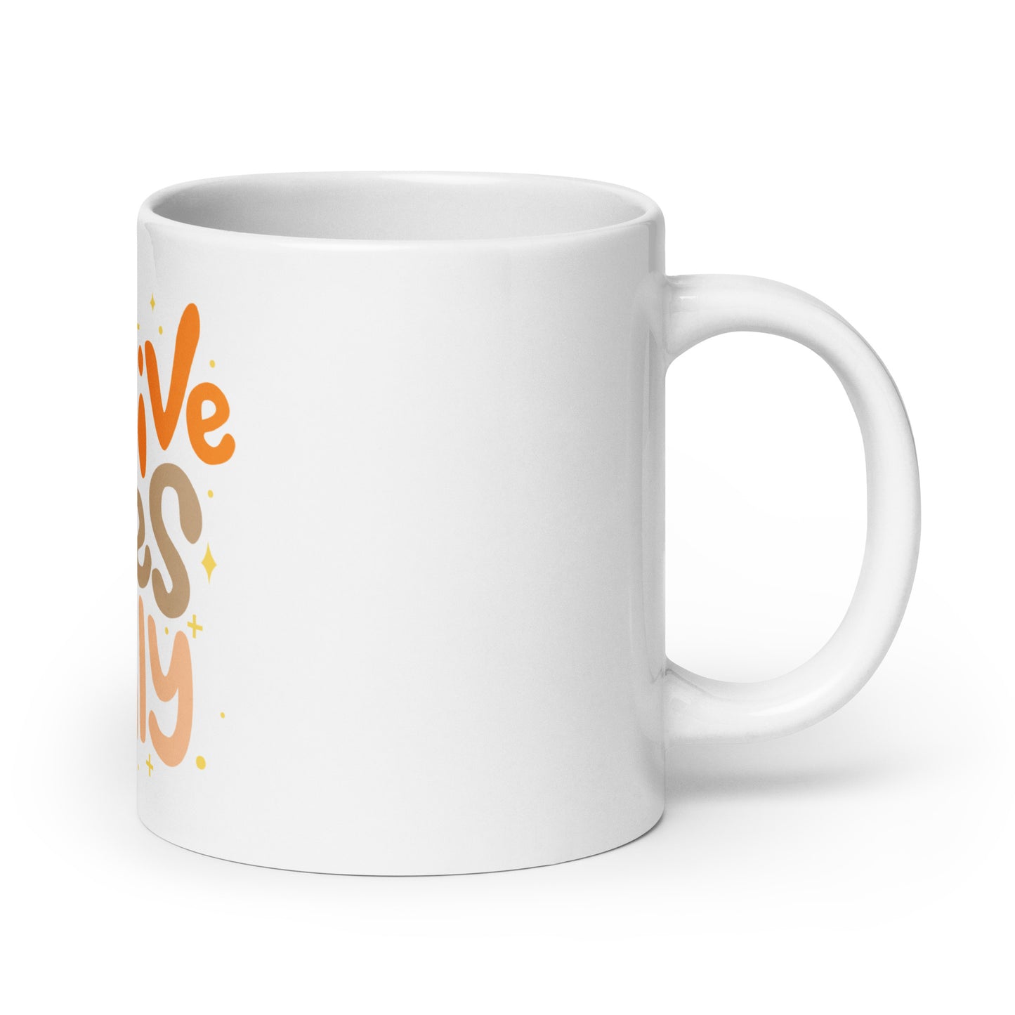 Positive Vibes Only - White glossy mug