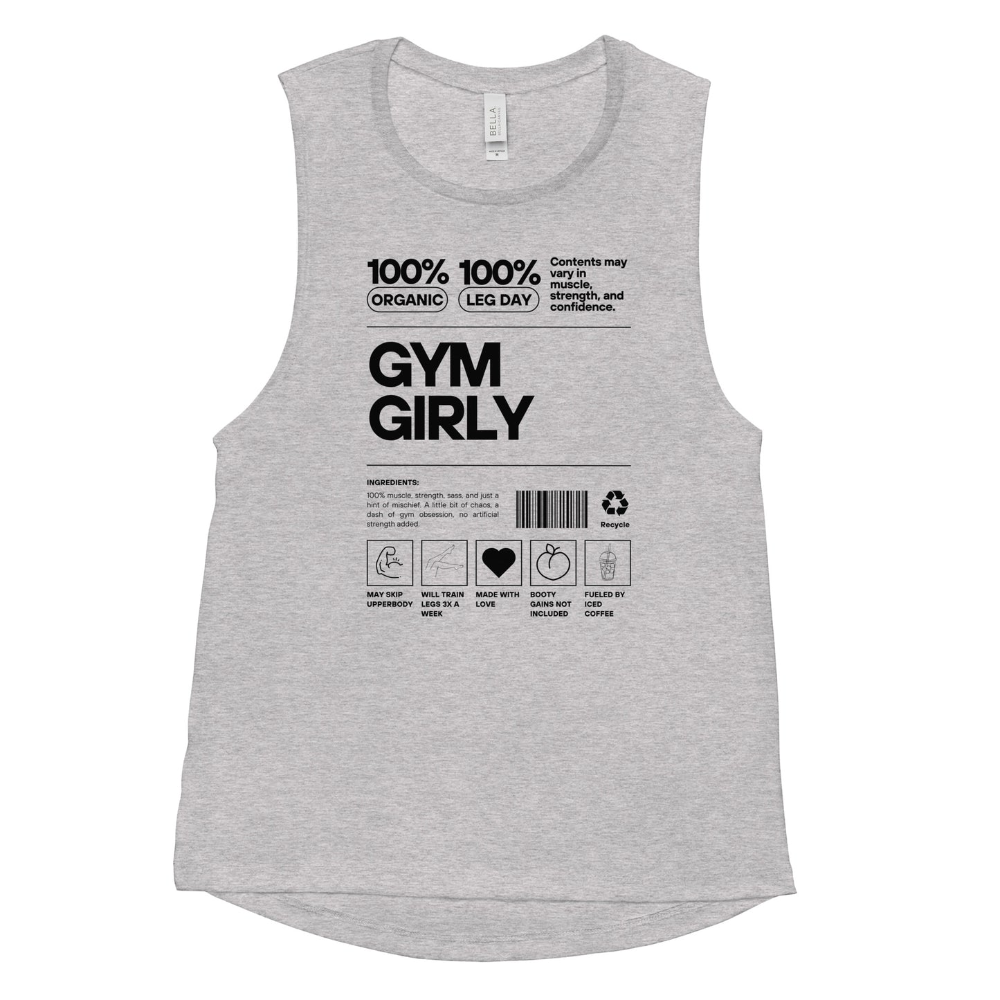 Gym Girly Ladies’ Muscle Tank | Stylish & Breathable | Ideal for Workouts & Casual Wear