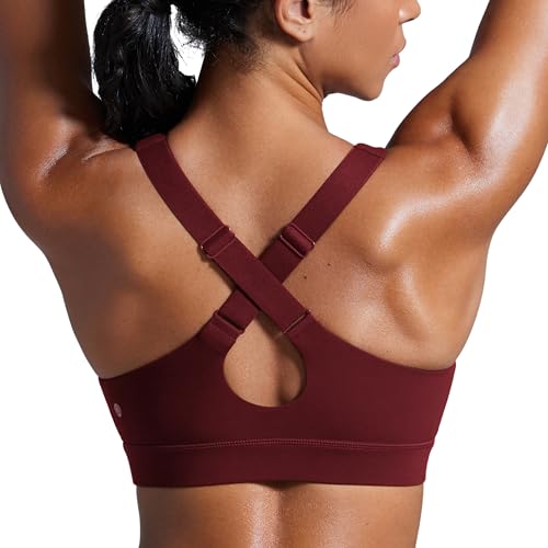 CRZ YOGA Women Butterbreeze Criss Cross Back V Neck Adjustable Straps Sports Bras