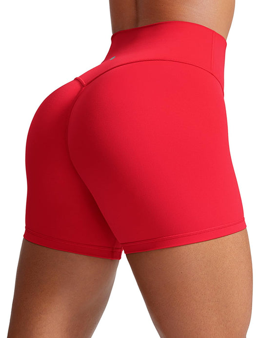 CRZ YOGA Women Butterlift Butt Lifting Shorts 4" - Seamless Front Yoga High Waist