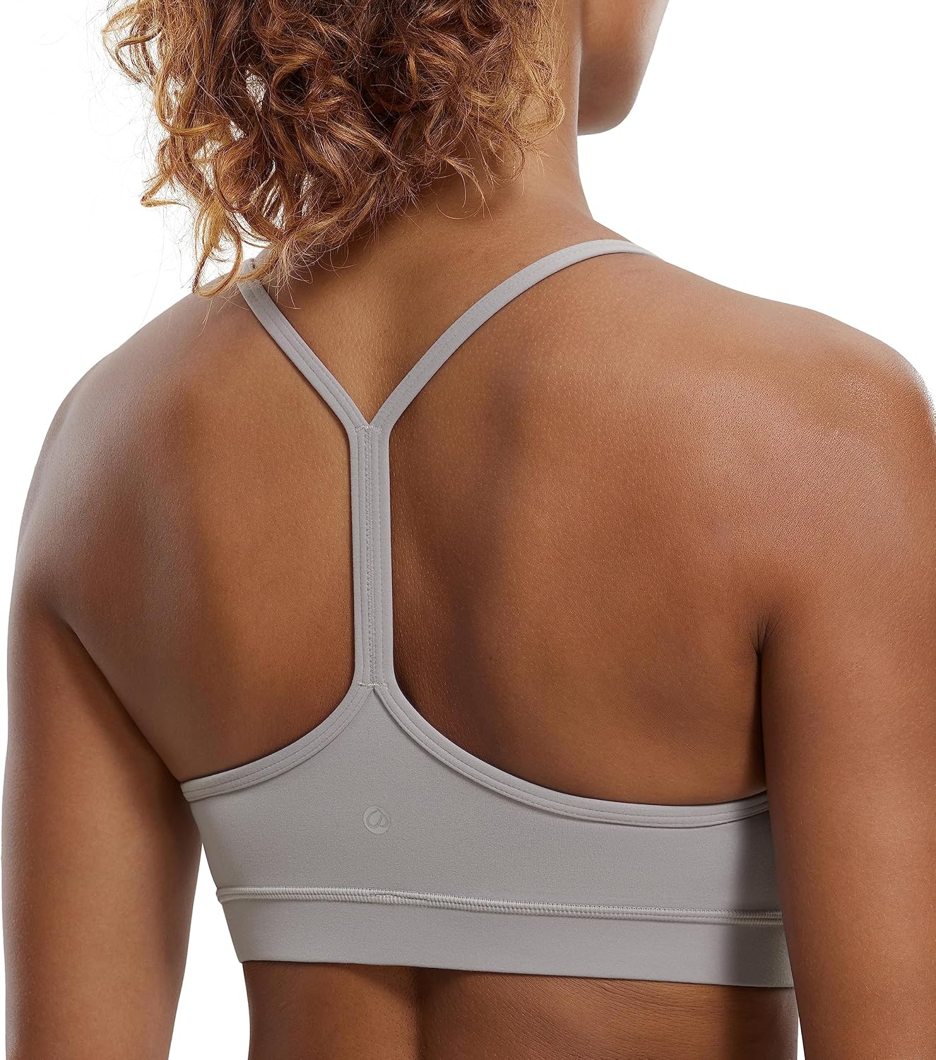 CRZ YOGA Butterluxe Women's Sports Bra and Racerback Spaghetti Straps Low Impact Yoga Gym Bra Tops