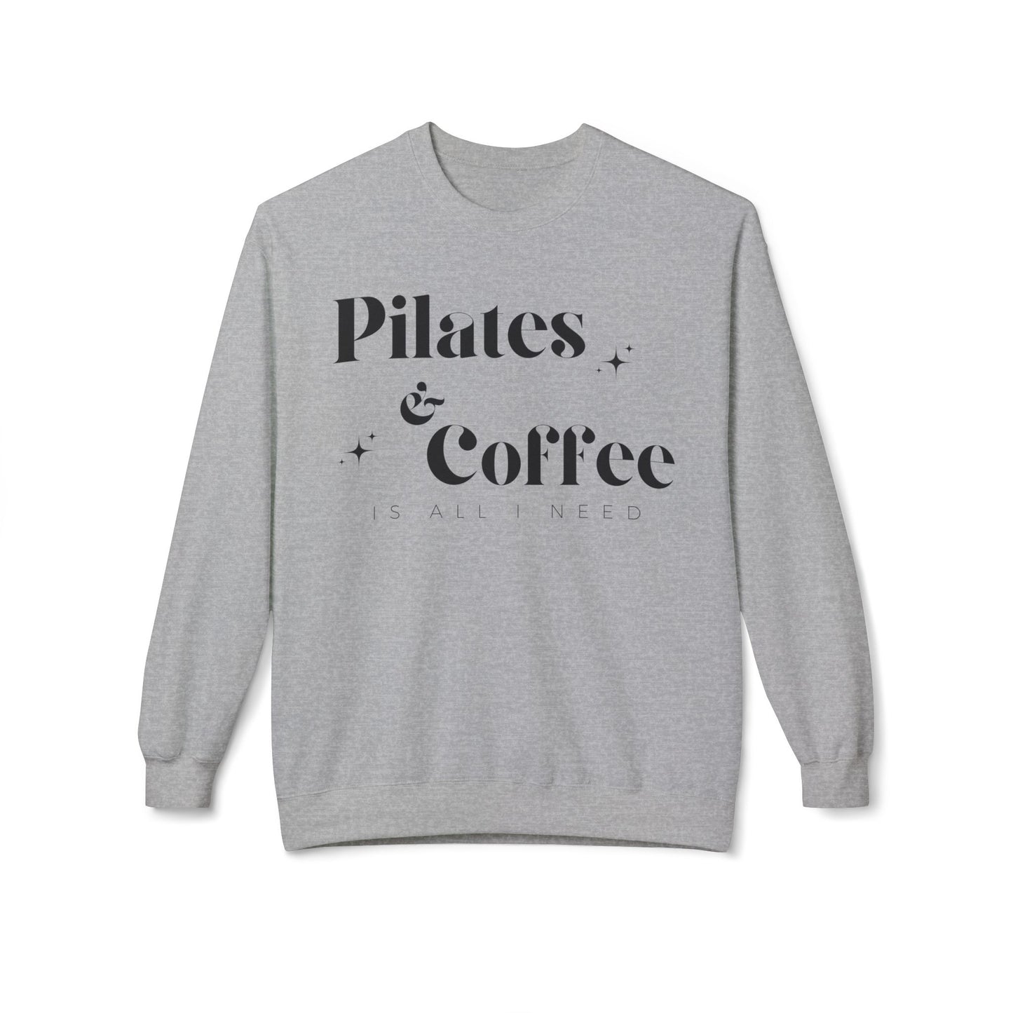 Pilates & Coffee sweatshirt from Urban Rhythm Shop, a cozy and stylish pick for fitness enthusiasts.