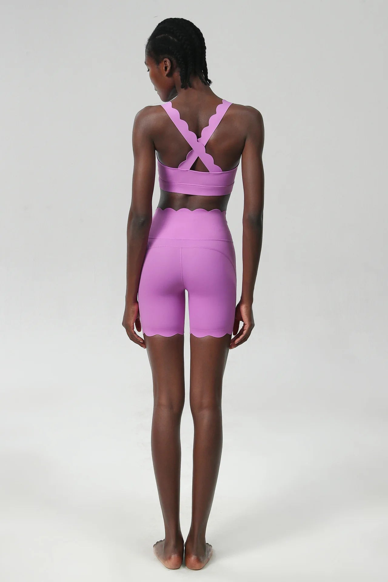 Waveset Sculpt Bra & Short – Seamless Two-Piece Yoga Set