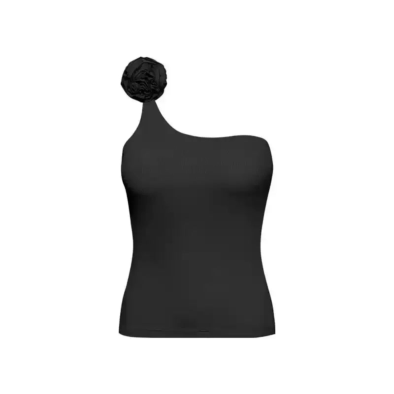 SculptFlex One-Shoulder Activewear Set – Slim Fit Top & High-Waist Skirt