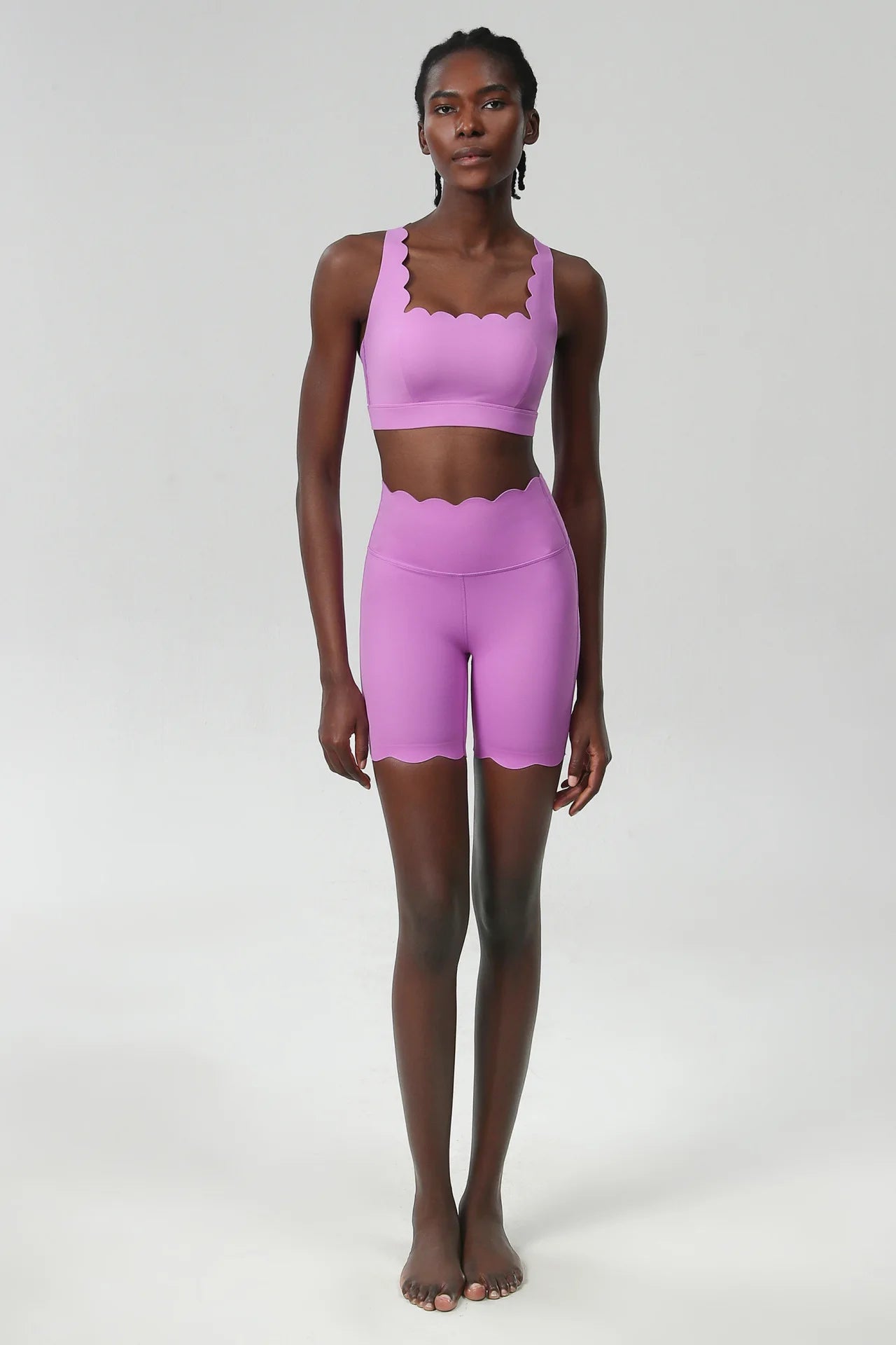 Waveset Sculpt Bra & Short – Seamless Two-Piece Yoga Set