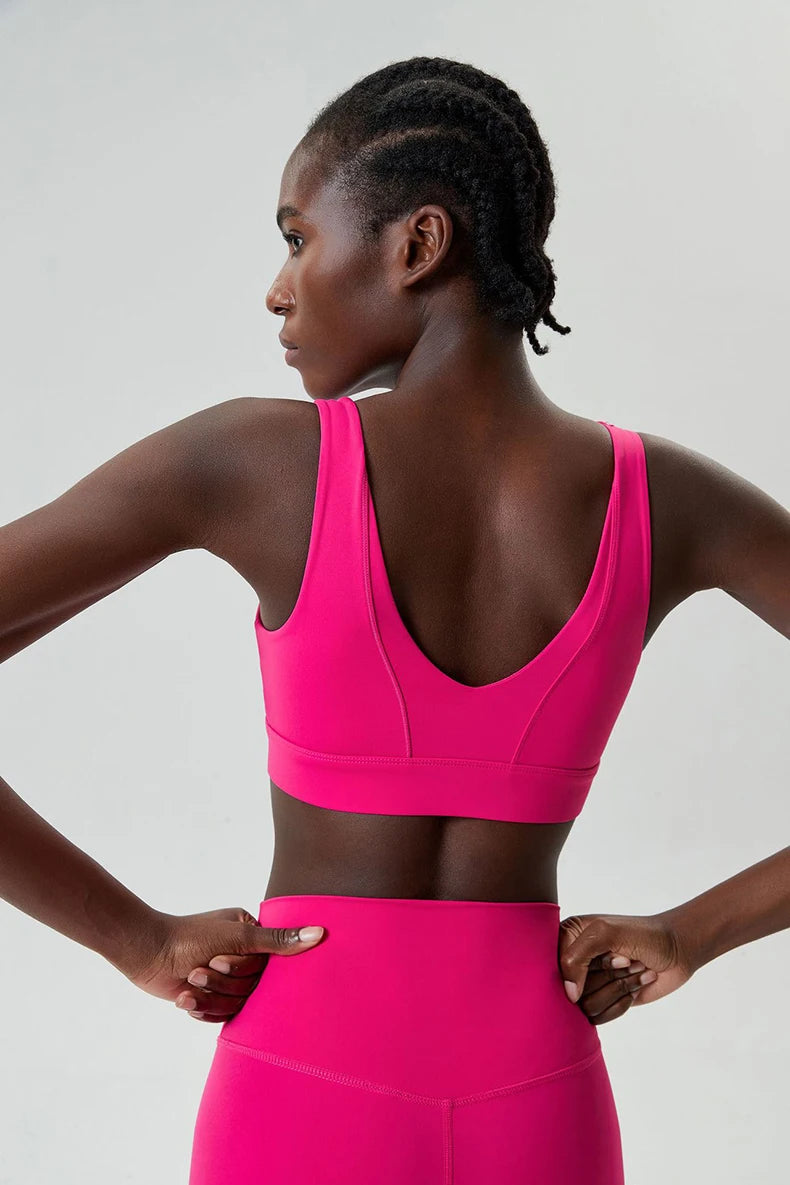 High-Impact Half-Zip Sports Bra – Sculpting Comfort & Support
