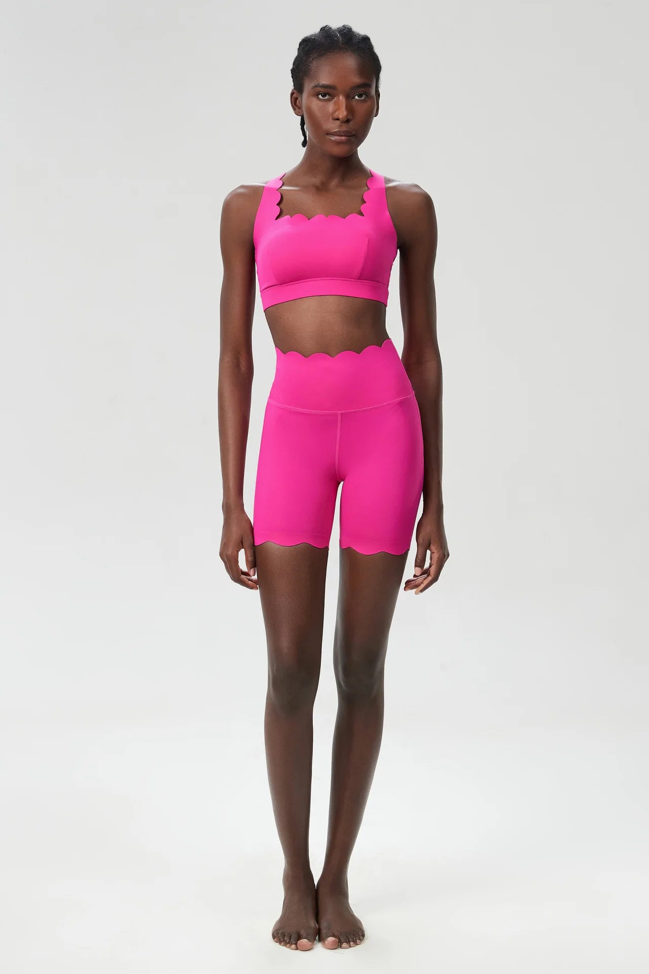 Waveset Sculpt Bra & Short – Seamless Two-Piece Yoga Set