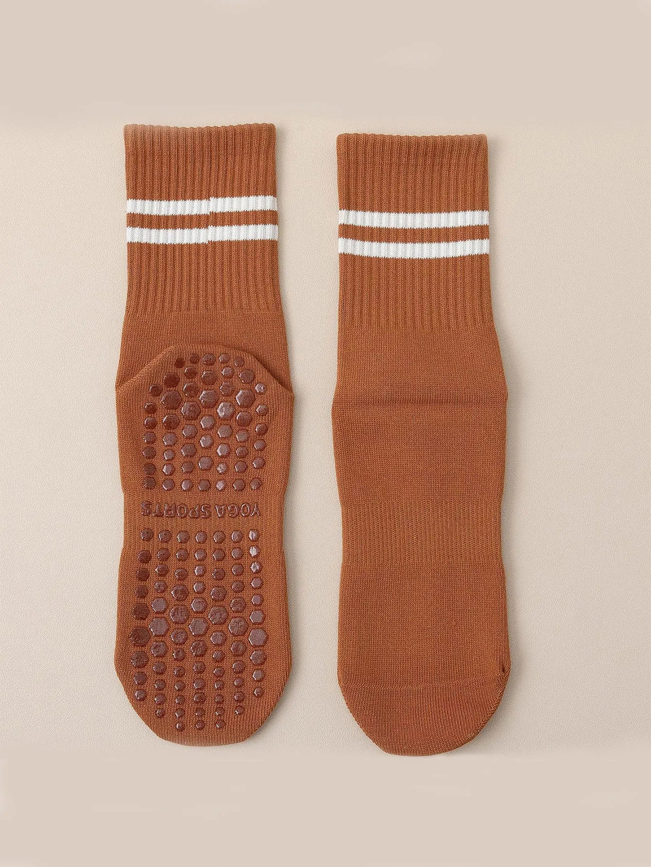 FlexGrip Mid-Length Yoga Socks – Anti-Slip & Lightweight