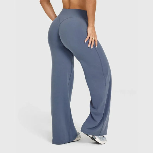 FlowFlex Straight-Leg Yoga Pants – Butter-Soft & Breathable Fit