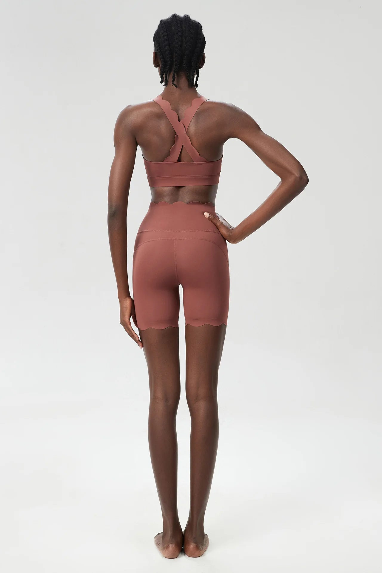 Waveset Sculpt Bra & Short – Seamless Two-Piece Yoga Set