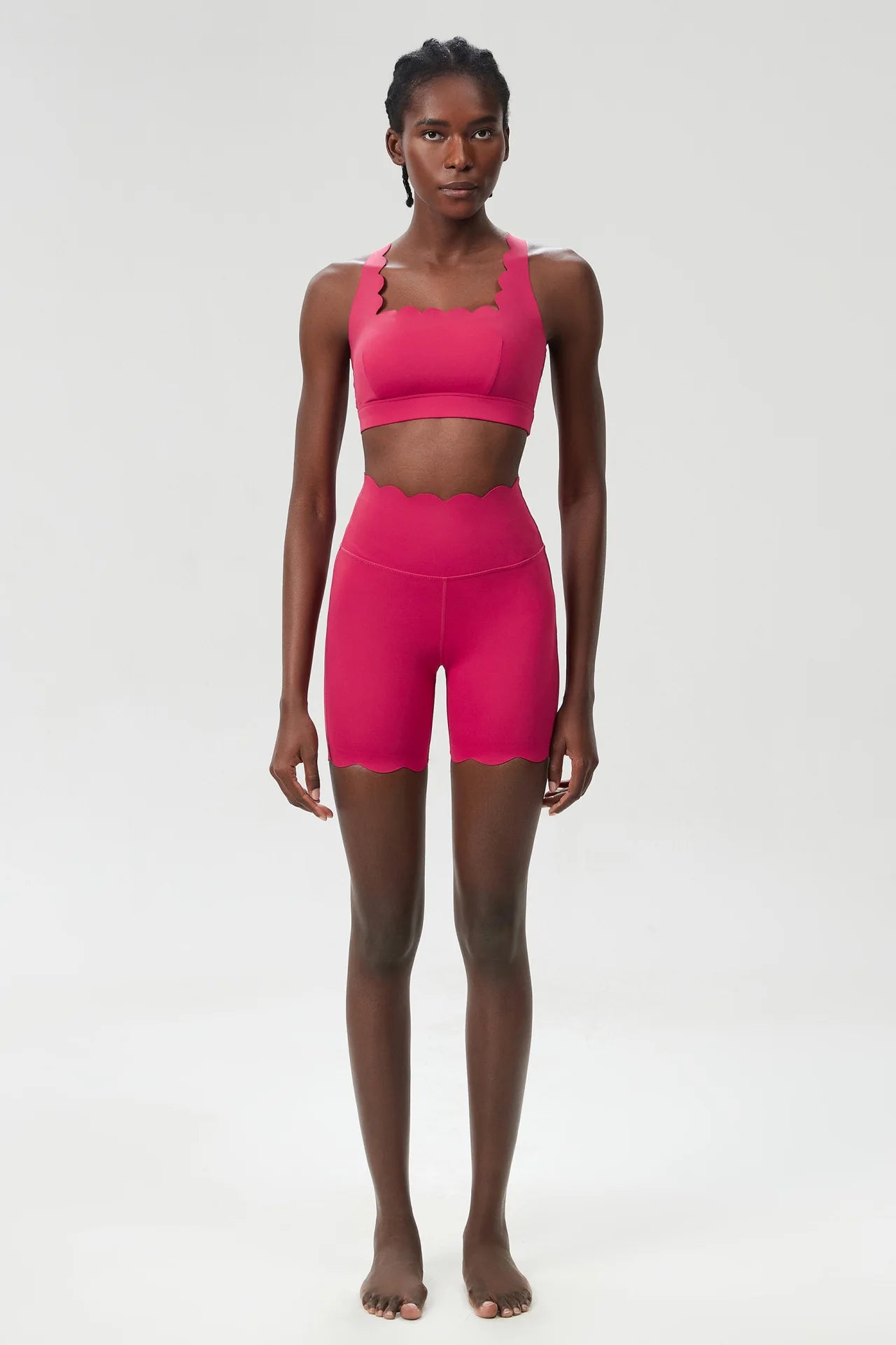 Waveset Sculpt Bra & Short – Seamless Two-Piece Yoga Set