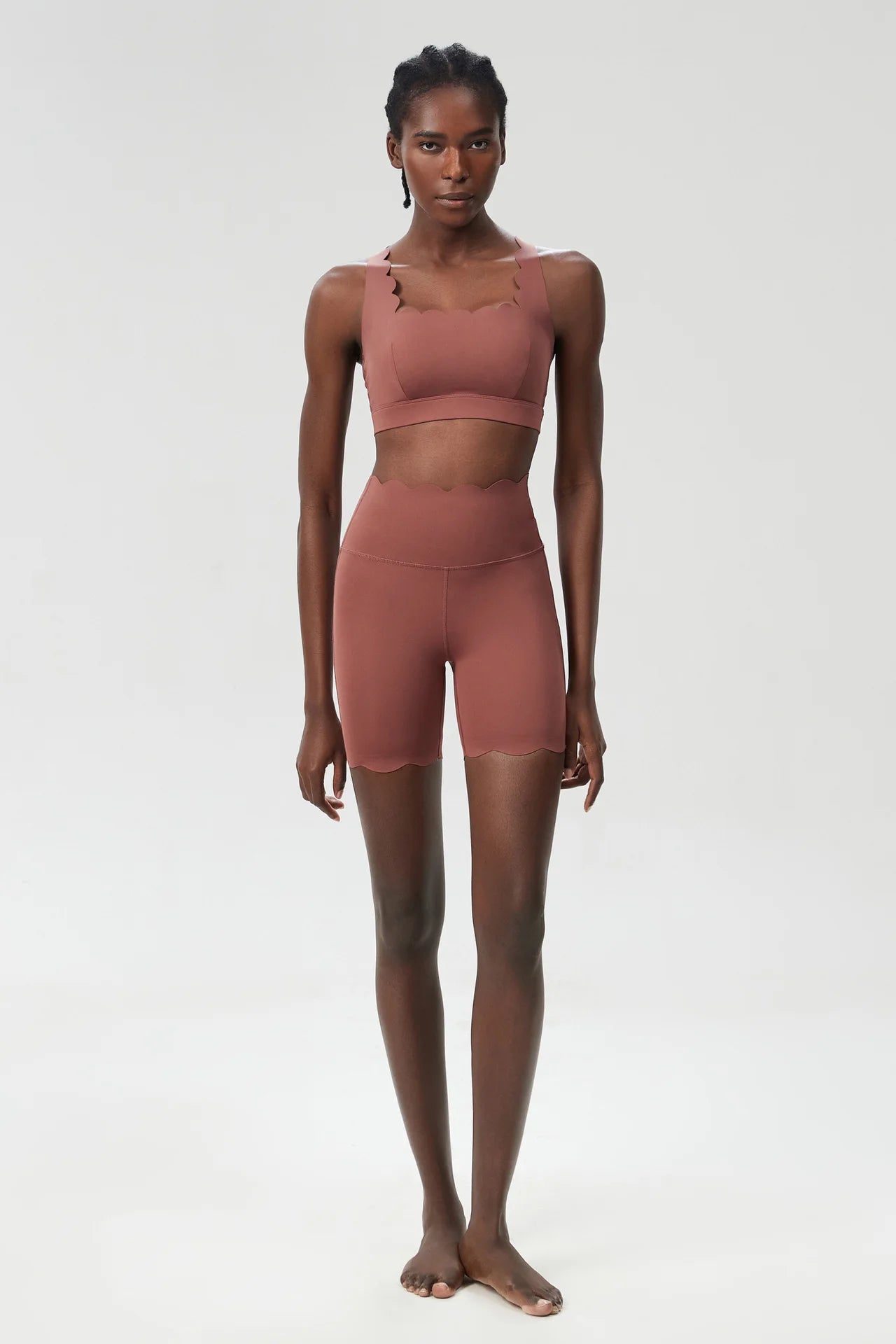 Waveset Sculpt Bra & Short – Seamless Two-Piece Yoga Set