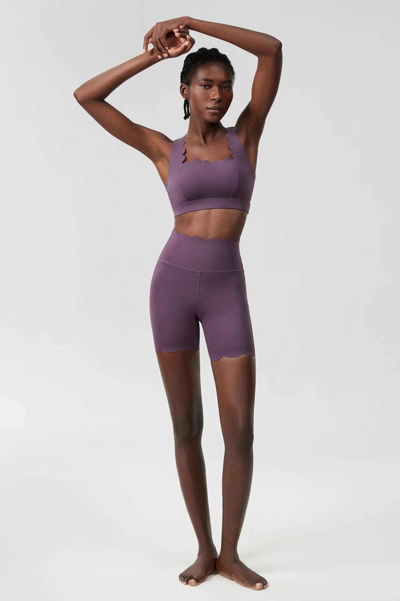 Waveset Sculpt Bra & Short – Seamless Two-Piece Yoga Set