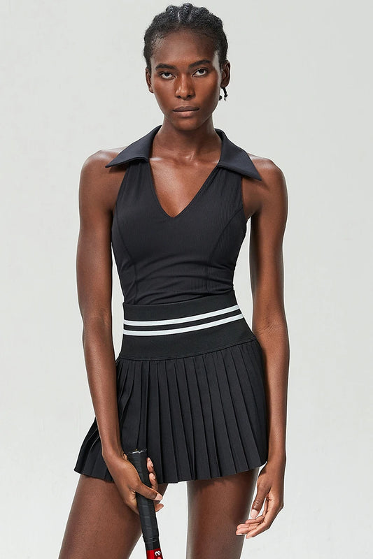 AceFit Pleated Tennis Set – Sculpted Sports Top & Skirt