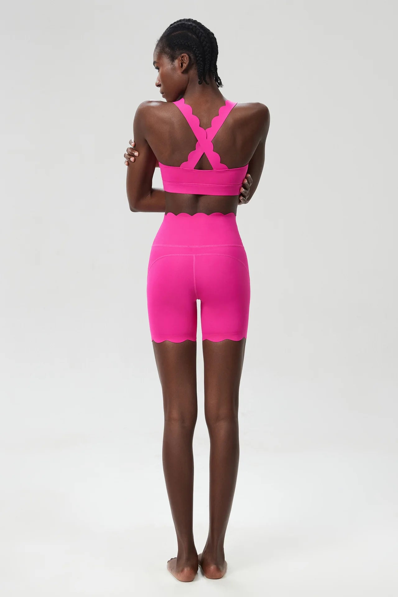Waveset Sculpt Bra & Short – Seamless Two-Piece Yoga Set