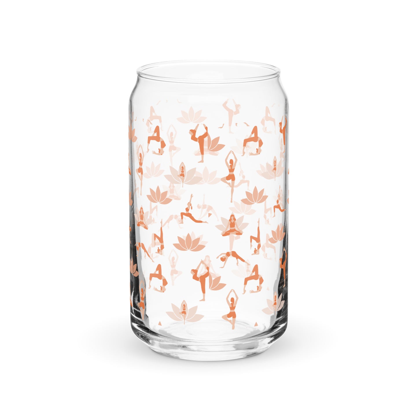 Yoga Can-Shaped Glass – Chill Drinkware with a Yoga Vibe | Perfect for Your Daily Zen