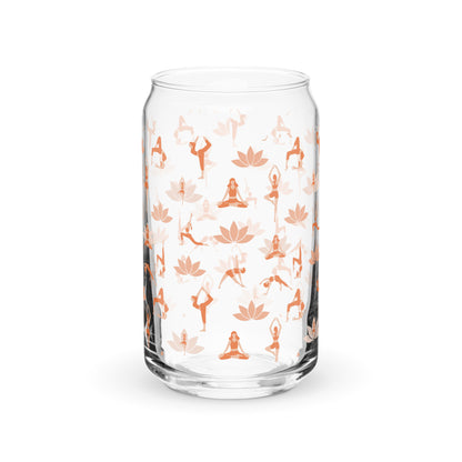 Yoga Can-Shaped Glass – Chill Drinkware with a Yoga Vibe | Perfect for Your Daily Zen