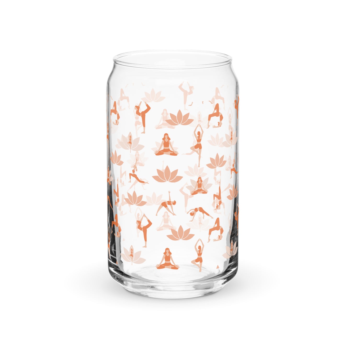 Yoga Can-Shaped Glass – Chill Drinkware with a Yoga Vibe | Perfect for Your Daily Zen