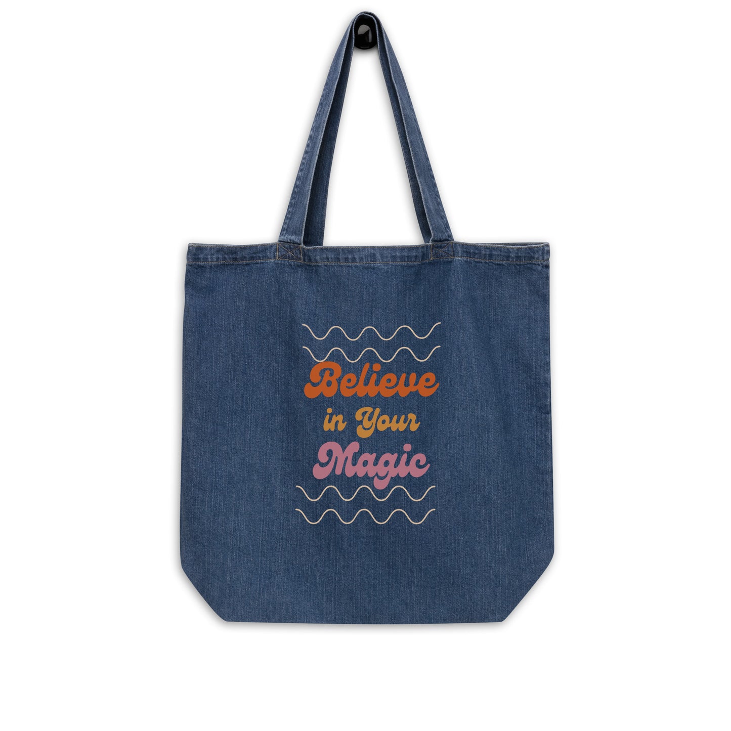 Believe in Your Magic - Organic denim tote bag