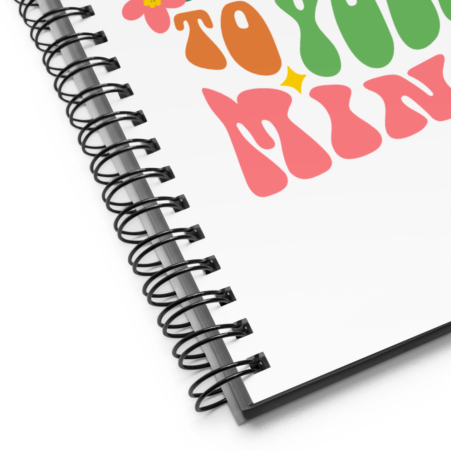 Be Kind to Your Mind Spiral Notebook – Motivational Journal for Daily Reflection and Creativity