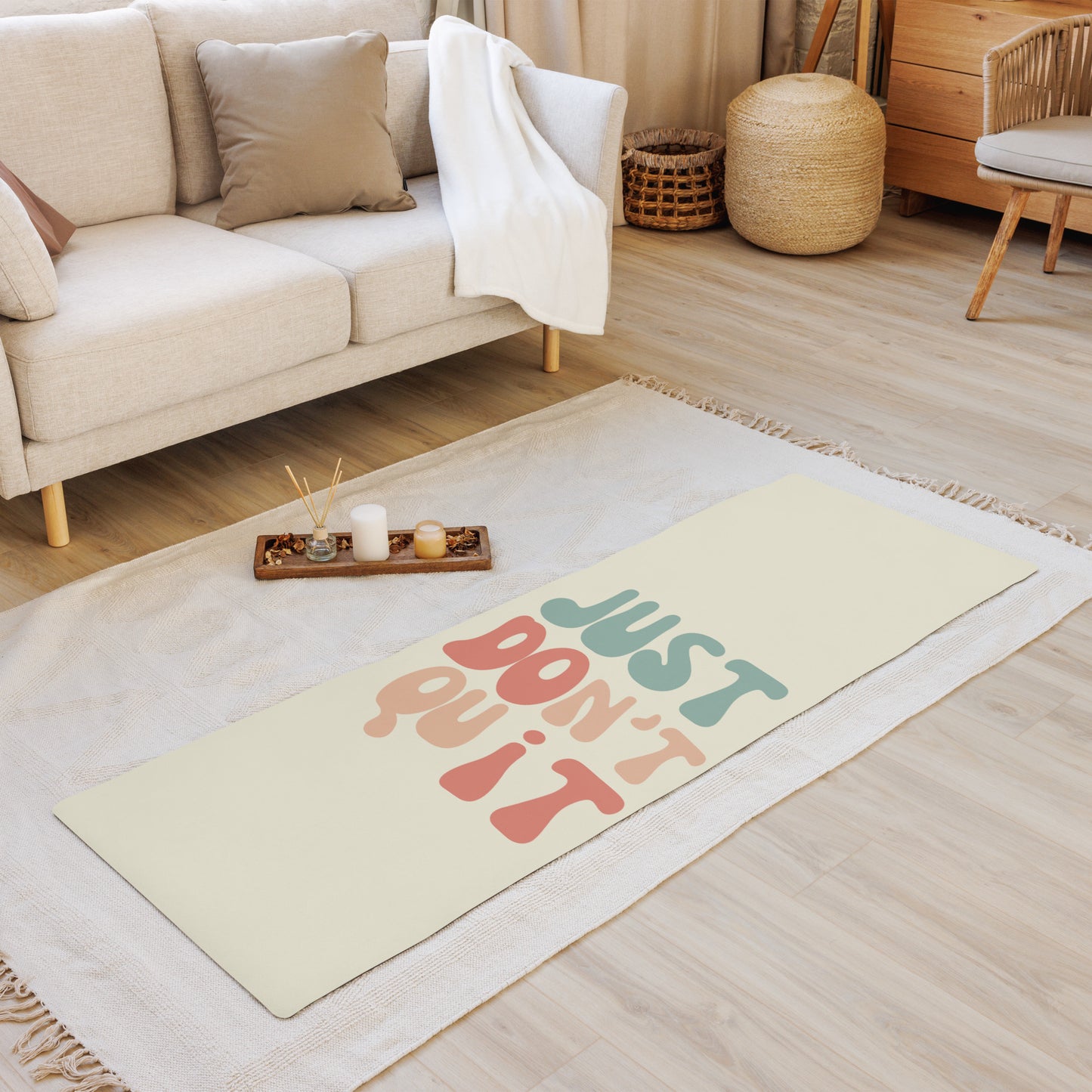 Just Don't Quit – Premium Yoga Mat for Motivation and Comfort